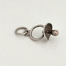 Pingente de berloque de chupeta vintage prata esterlina 925 para bebê comprar usado  Enviando para Brazil