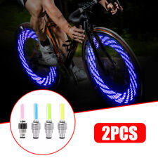 2 peças de carro bicicleta roda pneu válvula de ar haste LED luz tampas tampa acessórios comprar usado  Enviando para Brazil