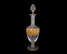 Carafe Baccarat en cristal double signature frise gravée à l'acide & doré or fin, usado comprar usado  Enviando para Brazil