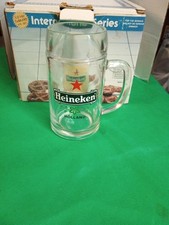 Usado, Caneca Heineken Red Star 0,5 L cerveja de vidro pesado Stein Tankard Holanda lote de 4 comprar usado  Enviando para Brazil