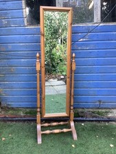 Pine cheval mirror for sale  LEICESTER