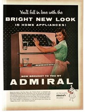 1956 Admiral Pink Refrigerator decorar sua geladeira anúncio impresso vintage comprar usado  Enviando para Brazil