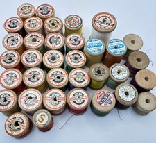Vintage wooden cotton for sale  KIDLINGTON