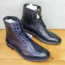 Wolverine Botas Masculinas de Couro Azul Marinho Safira 9 M Ponta de Asa com Cadarço Brogue comprar usado  Enviando para Brazil