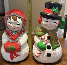 pair 1 christmas snowmen for sale  Ashland