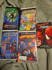 Superhero Comic VHS Lot Animated Films Batman Pokemon Spiderman  comprar usado  Enviando para Brazil