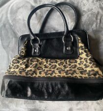 Handbag black leopard for sale  BROMLEY