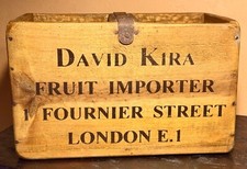 Usado, Caixa de frutas estilo vintage madeira manga David Spicer caixa mercado Londres anos 1960 - 1970 comprar usado  Enviando para Brazil
