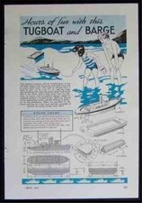 Toy tugboat barge for sale  Diamond Point