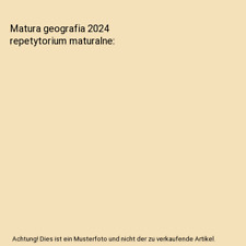 Matura geografia 2024 repetytorium maturalne, Łękawa, Agnieszka na sprzedaż  Wysyłka do Poland