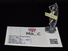 Hand Pour: estatueta de prata pura sexy surfista 1 onça troy .999, usado comprar usado  Enviando para Brazil