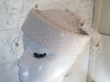 Cream pillbox felt for sale  ROSSENDALE