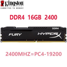 Memória RAM DIMM 288 pinos HyperX FURY DDR4 16GB 2400MHz PC4-19200 desktop comprar usado  Enviando para Brazil