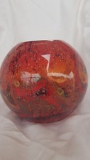 Kunstglas vase kugelvase gebraucht kaufen  Au
