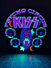 Caixa de luz preta KISS Psycho Circus com LEDs de luz negra, suporte e controle remoto, usado comprar usado  Enviando para Brazil