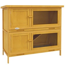 Pawhut rabbit hutch for sale  GREENFORD