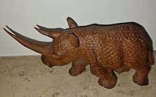 Nashorn rhinozeros holzfigur gebraucht kaufen  Jülich