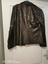 Veste noire cuir d'occasion  Courthézon
