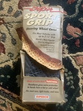 Używany, Super Sport Grip Blue Porotherm  Car Steering Wheel Cover NOS 70’s Vintage na sprzedaż  Wysyłka do Poland
