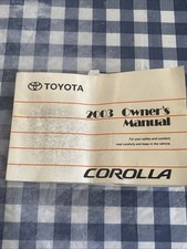 MANUAL DO PROPRIETÁRIO DE FÁBRICA 2003 COROLLA OEM comprar usado  Enviando para Brazil