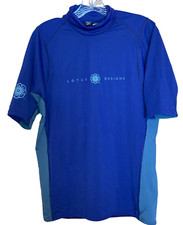 Camisa masculina Patagonia Lotus Designs XL pele núcleo roxo top remo caiaque #54037, usado comprar usado  Enviando para Brazil