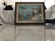 Antico quadro veduta usato  Meta