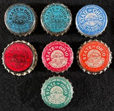 7 OHIO TAX VINTAGE OH TAMPAS DE GARRAFA DE CERVEJA FORRADAS DE CORTIÇA COROAS ANTIGAS COROAS ANTIGAS++++ comprar usado  Enviando para Brazil