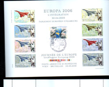 Usado, feuillet 9 vignette timbre europa concorde 2006 intégration parlement strasbourg comprar usado  Enviando para Brazil