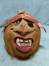 Carved coconut pirate for sale  Mishawaka