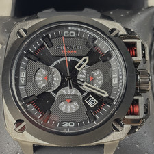 NOVO relógio Diesel BAMF cronógrafo DZ7356 pulseira de silicone Gunmetal com nova bateria comprar usado  Enviando para Brazil