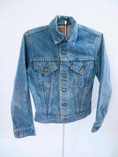 Jaqueta jeans vintage anos 70 laranja aba Levi Strauss estrela tachas jeans tamanho 12 comprar usado  Enviando para Brazil