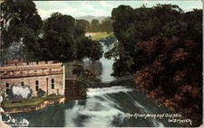 Usado, Cartão postal antigo Warwick Warwickshire The River Avon & Old Mill vista aérea comprar usado  Enviando para Brazil