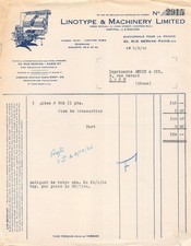 1946 linotype machinery d'occasion  France