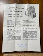 Vintage instruction sheet for sale  Janesville