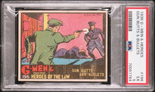 1936 G-MEN & HEROES CARD#196 GUN BUTTS & BULLETS (SCARCE SHORT PRINT) PSA 5 EX, usado comprar usado  Enviando para Brazil