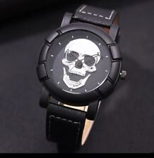  Relógio de pulso masculino de luxo caveira 3D casual quartzo terror Halloween comprar usado  Enviando para Brazil