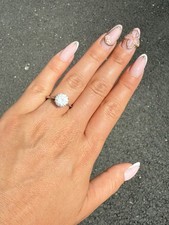 Bague blanc carat d'occasion  Andernos-les-Bains