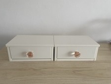 Pair white wooden for sale  RADSTOCK
