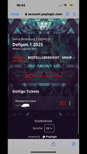 Defqon. biglietto weekend usato  Spedire a Italy