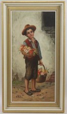 Italienischer blumenjunge ölg gebraucht kaufen  Stadtbergen