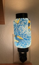 Usado, Ventilador de mão azul oriental japonês Washi lâmpada noturna vela decoração para casa presentes! comprar usado Usado, Ventilador de mão azul oriental japonês Washi lâmpada noturna vela decoração para casa presentes! comprar usado  Enviando para Brazil