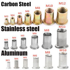 Blindnietmuttern M3 M4 M5 M6 M8 M10 M12 Flachkopf Edelstahl Alu Stahl Nietmutter comprar usado  Enviando para Brazil