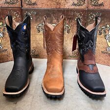 BOTAS MASCULINAS BIQUEIRA QUADRADA WESTERN COWBOY COURO LOUCO SOLA TRATOR MULTICOLORIDA BOTA comprar usado  Enviando para Brazil