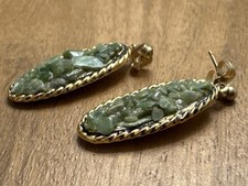 Brincos vintage de mosaico de pedra verde com costas de ouro 14K sólido 7,72 g comprar usado Brincos vintage de mosaico de pedra verde com costas de ouro 14K sólido 7,72 g comprar usado  Enviando para Brazil