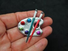 Broche de palete vintage de artista "plástico amigável" dos anos 1980 comprar usado  Enviando para Brazil