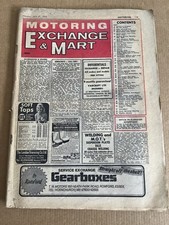Motoring mart magazine for sale  STOCKPORT