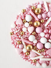 Mistura de polvilhos ouro rosa luxo princesa bebê cupcake enfeite de bolo decoração mix comprar usado  Enviando para Brazil