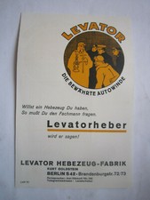 Werbe blatt levatorheber gebraucht kaufen  Bad Düben