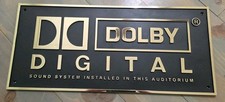 Usado, Placa autêntica de cinema digital Dolby.  W 20" X H 9" X D 1/4" comprar usado  Enviando para Brazil