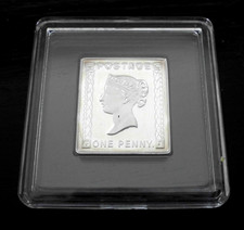 Silberbriefmarke königin vict gebraucht kaufen  Heiligenhafen
